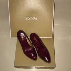 Michael Kors Red leather heels w/ original box